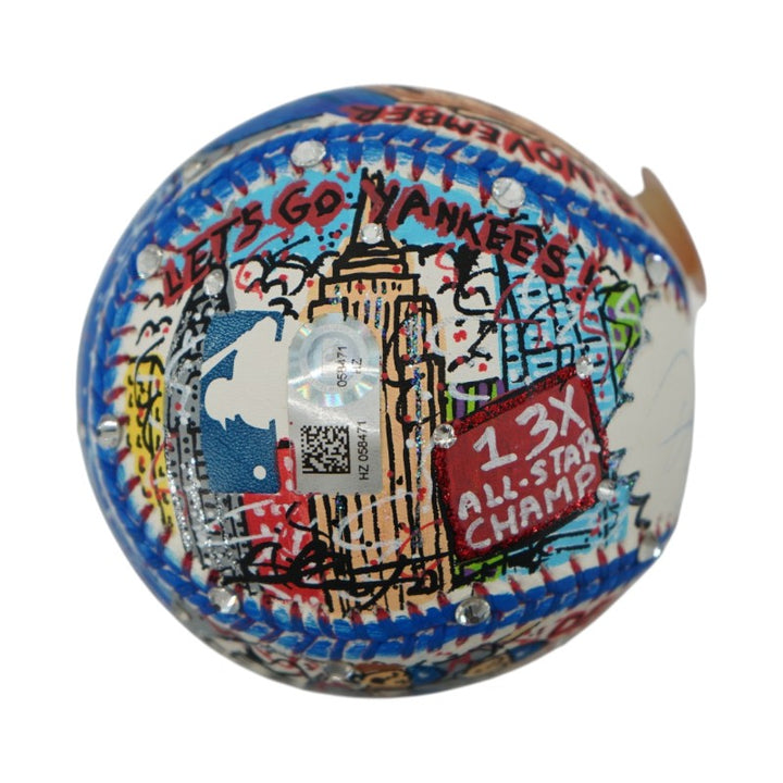 Derek Jeter Autographed Charles Fazzino Pop Art MLB Baseball Steiner COA