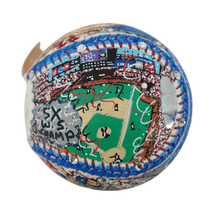 Derek Jeter Autographed Charles Fazzino Pop Art MLB Baseball Steiner COA