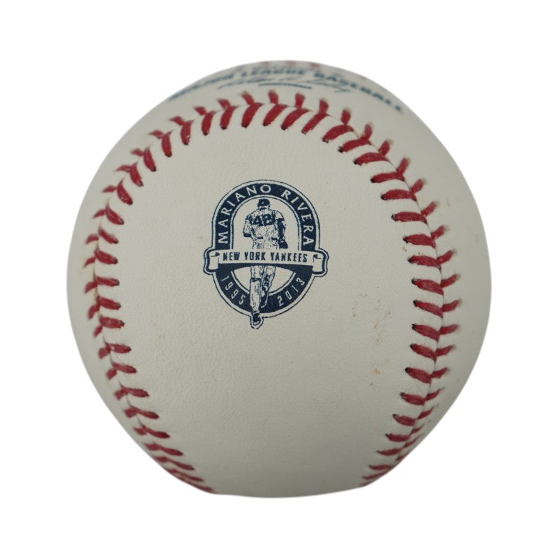 Mariano Rivera Logo OMLB Baseball with Case and Authentic Yankee Stadium Dirt Steiner COA