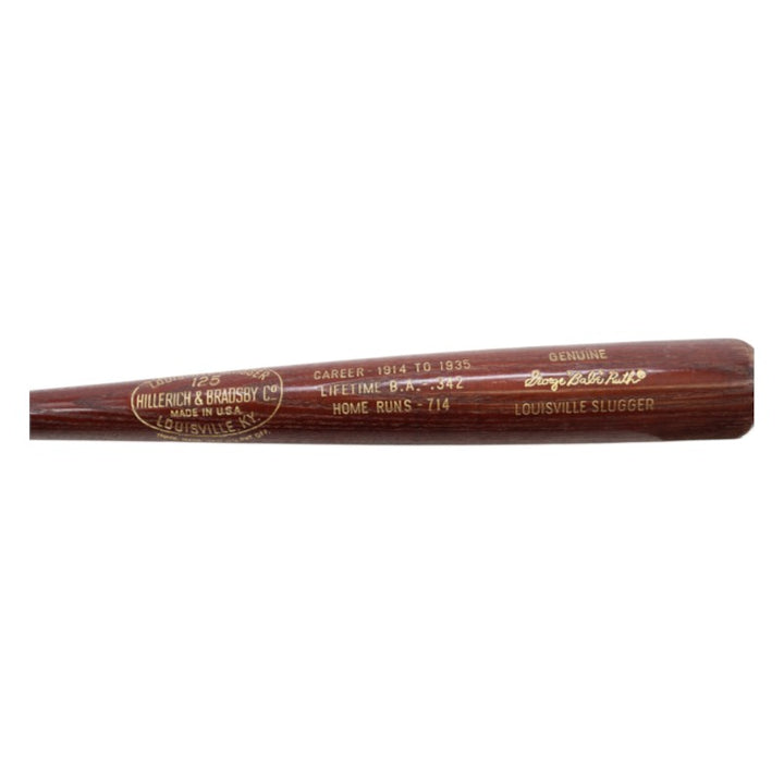 Babe Ruth New York Yankees Louisville Slugger Stat Engraved Commemorative Bat