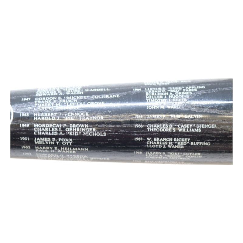 50th Anniversary of the Pro Baseball Hall of Fame Louisville Slugger Commemorative Bat