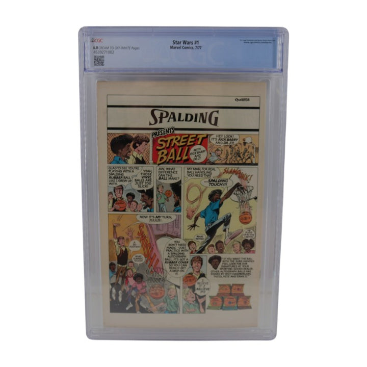 CGC Graded Star Wars #1 Marvel Comics 7/1/1977 Grade 6