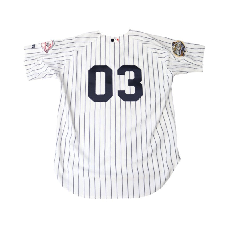 Jeter Berra O'Neill Posada Multi Autographed 26 Autos Inscribed Yankees 100th Anniversary 2003 WS Jersey LE 2/100 All American Collectibles Holo