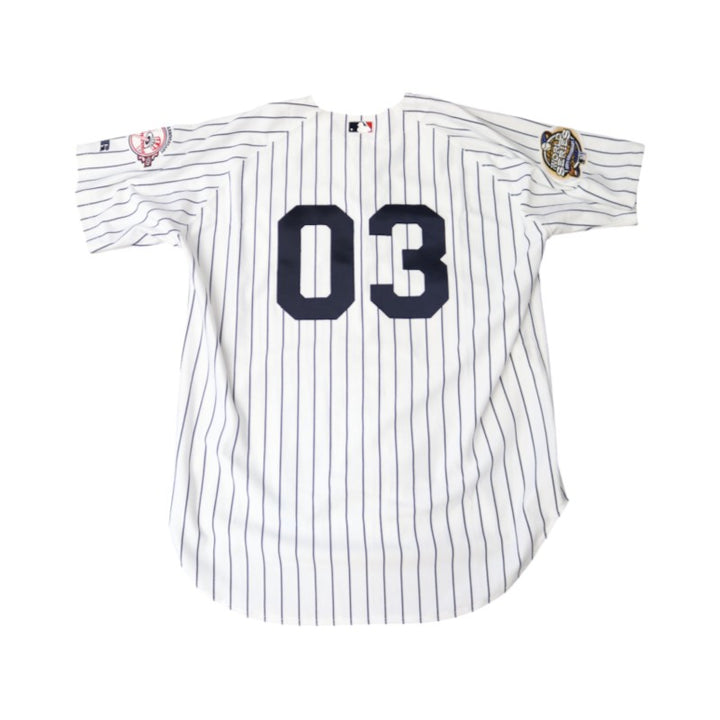 Jeter Berra O'Neill Posada Multi Autographed 26 Autos Inscribed Yankees 100th Anniversary 2003 WS Jersey LE 2/100 All American Collectibles Holo