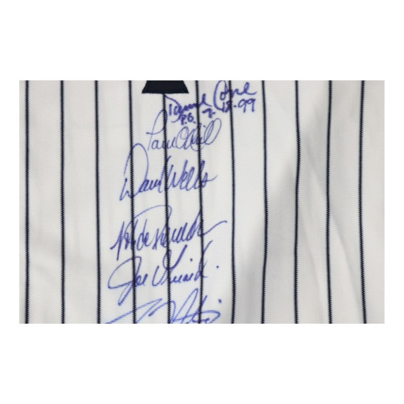 Jeter Berra O'Neill Posada Multi Autographed 26 Autos Inscribed Yankees 100th Anniversary 2003 WS Jersey LE 2/100 All American Collectibles Holo