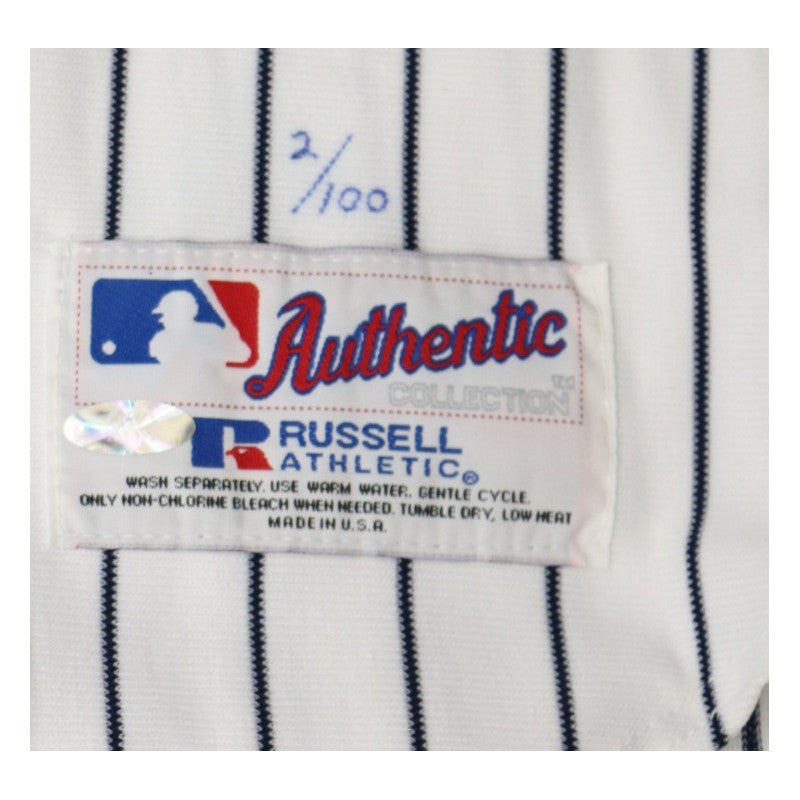 Jeter Berra O'Neill Posada Multi Autographed 26 Autos Inscribed Yankees 100th Anniversary 2003 WS Jersey LE 2/100 All American Collectibles Holo