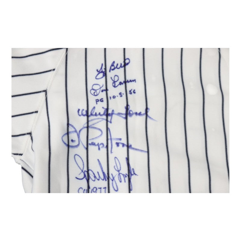Jeter Berra O'Neill Posada Multi Autographed 26 Autos Inscribed Yankees 100th Anniversary 2003 WS Jersey LE 2/100 All American Collectibles Holo