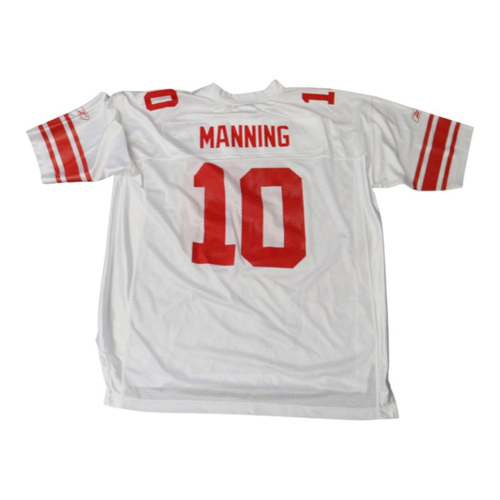 Eli Manning New York Giants Super Bowl XLII White Reebok 2XL Jersey