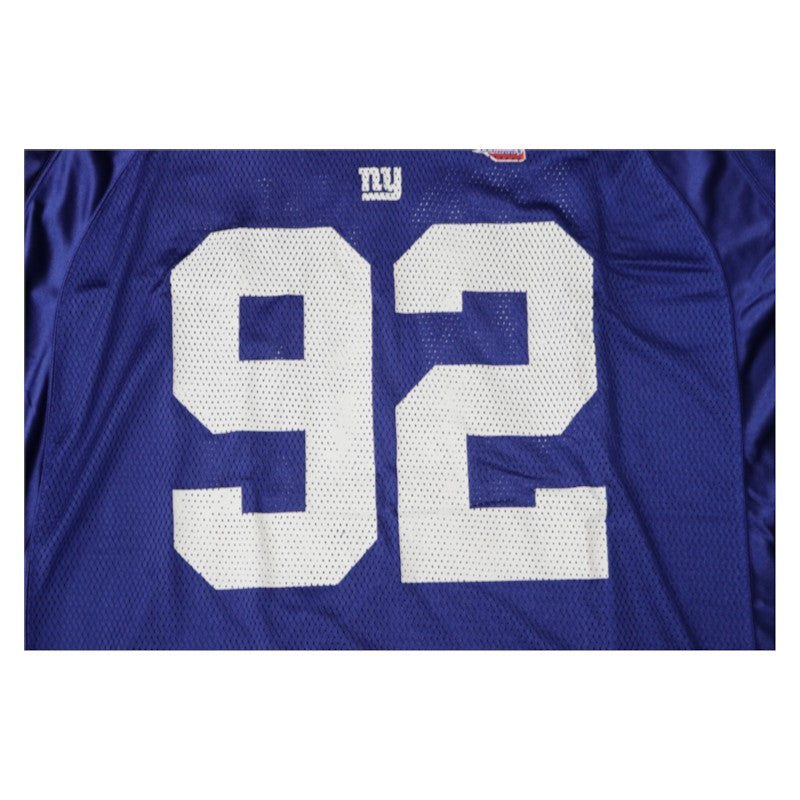 Michael Strahan New York Giants Super Bowl XLII Blue Reebok XL Jersey