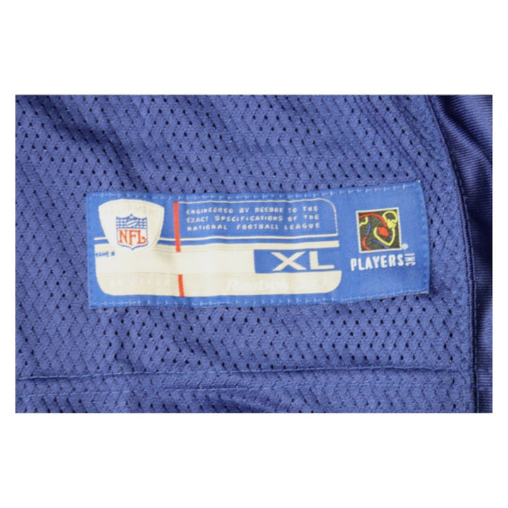 Michael Strahan New York Giants Super Bowl XLII Blue Reebok XL Jersey