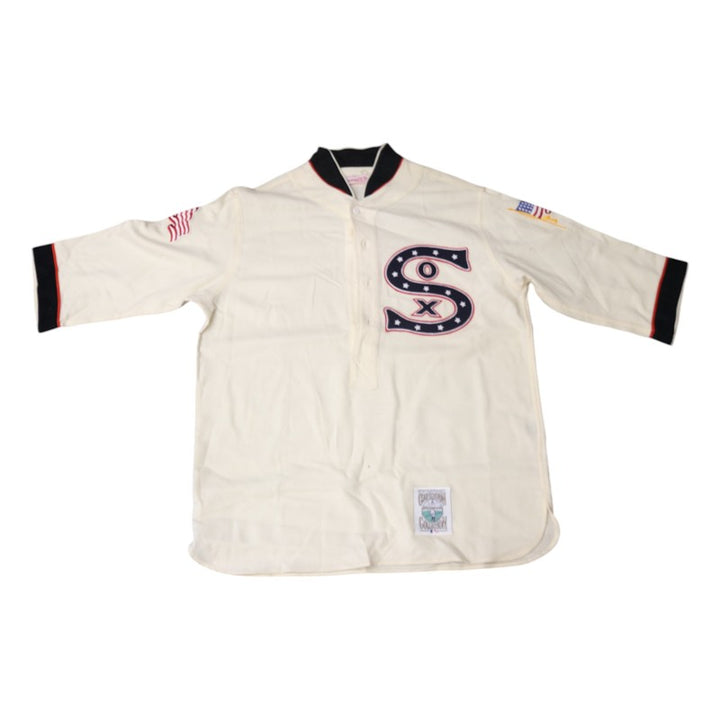 Chicago White Sox Throwback Cooperstown Mitchell & Ness Vintage Cream Jersey