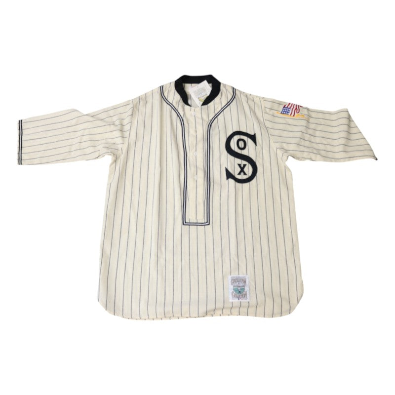 Chicago White Sox Throwback Cooperstown Mitchell & Ness Vintage Blank Pinstripe Jersey