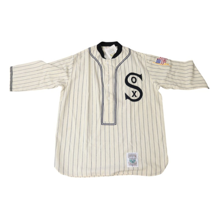 Chicago White Sox Throwback Cooperstown Mitchell & Ness Vintage Blank Pinstripe Jersey