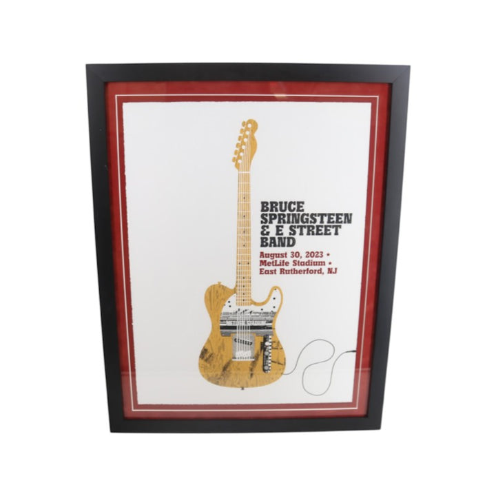 Bruce Springsteen & E Street Band August 30 2023 MetLife Stadium East Rutherford NJ Framed Poster 18x24