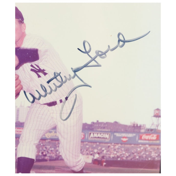 Whitey Ford New York Yankees Autographed 8x10 Photo Plaque JSA COA