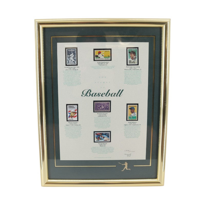 The Stamps of Baseball 11x14 Framed Collage
