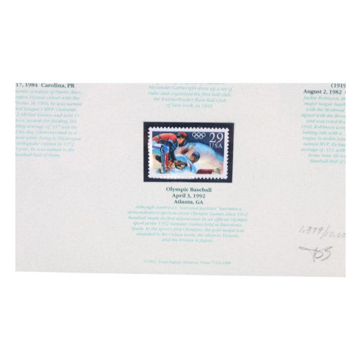 The Stamps of Baseball 11x14 Framed Collage