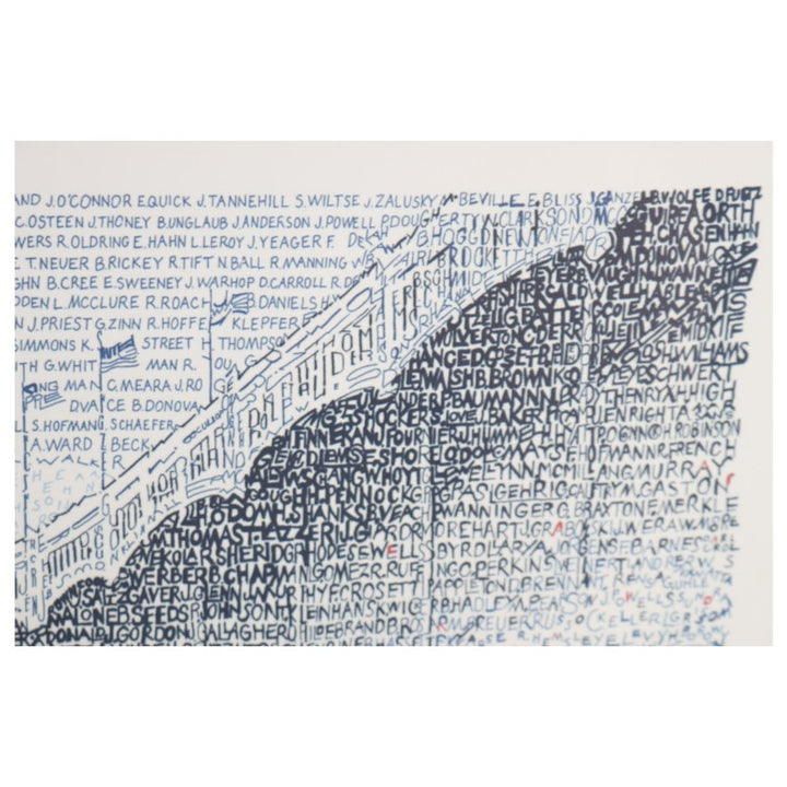 New York Yankees Art of Words Yankee Stadium by Daniel Duffy 16x20 Framed Print