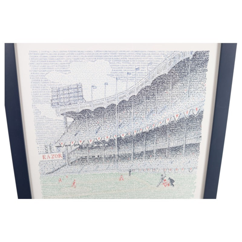 New York Yankees Art of Words Yankee Stadium by Daniel Duffy 16x20 Framed Print