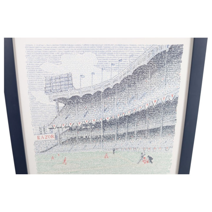 New York Yankees Art of Words Yankee Stadium by Daniel Duffy 16x20 Framed Print