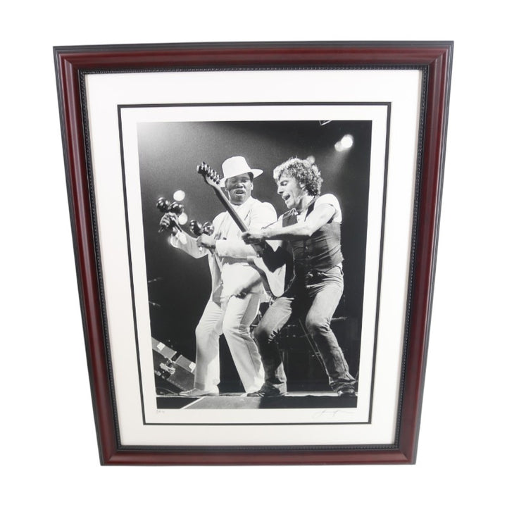 Bruce Springsteen Clarence Clemons Framed 16x20 Photo Carr Imaging COA