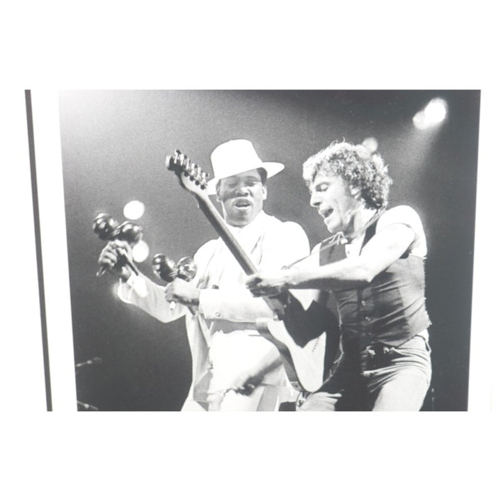 Bruce Springsteen Clarence Clemons Framed 16x20 Photo Carr Imaging COA