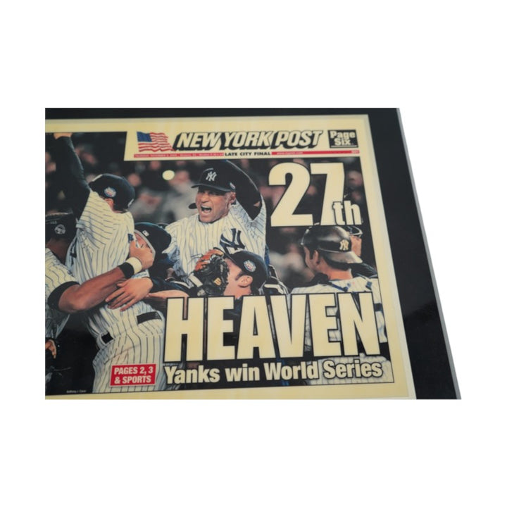 New York Post November 5th 2009 New York Yankees World Series Champs 2009 Plaque 11x19