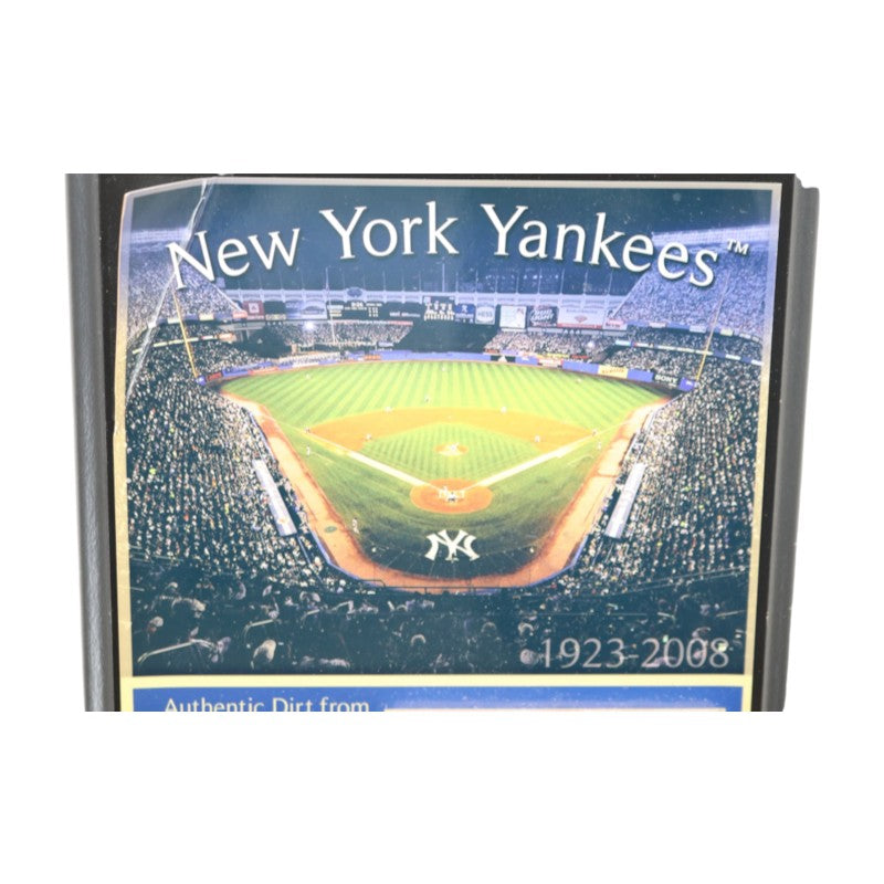 New York Yankees Final Season Game Used Dirt Plaque 8x10 Steiner/MLB Auth