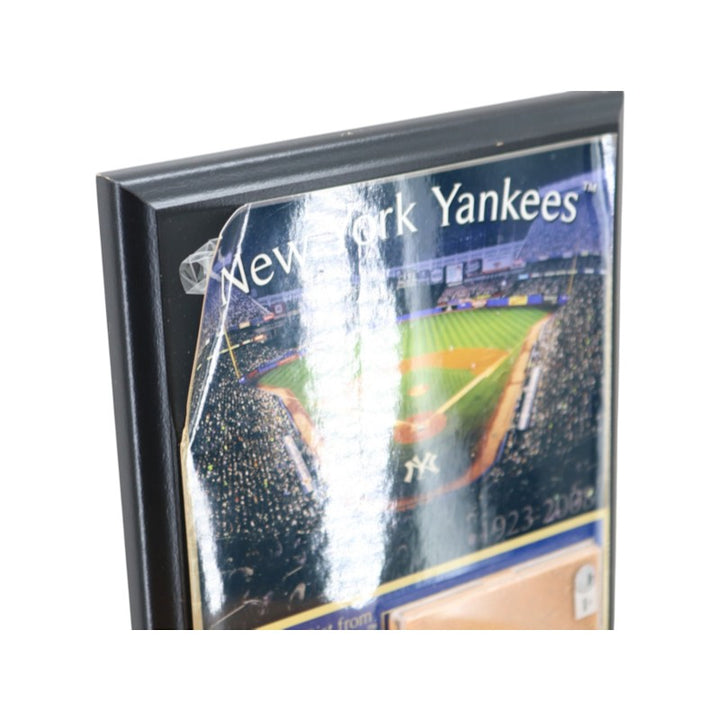 New York Yankees Final Season Game Used Dirt Plaque 8x10 Steiner/MLB Auth