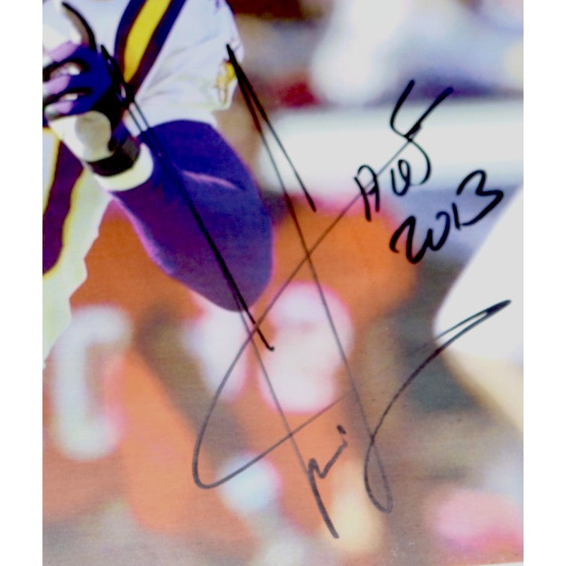 Cris Carter Minnesota Vikings Autographed Inscribed 8x10 Photo JSA COA