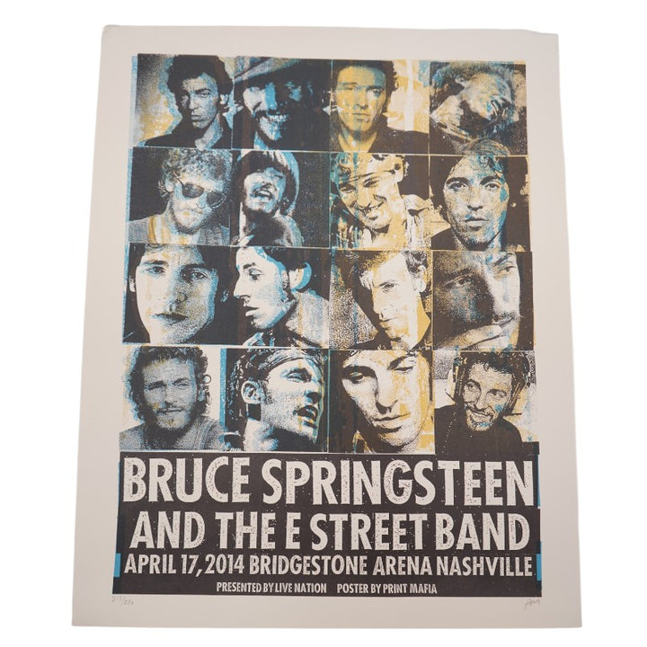Bruce Springsteen & The E Street Band Nashville 2014 Print Mafia 16x20 Poster LE 213/220 4/17/2014