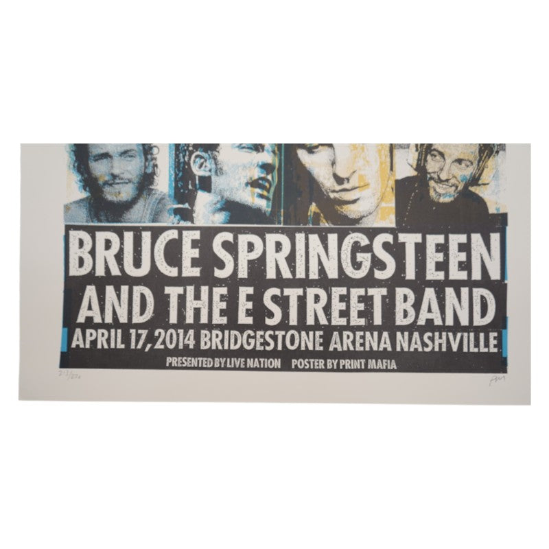 Bruce Springsteen & The E Street Band Nashville 2014 Print Mafia 16x20 Poster LE 213/220 4/17/2014