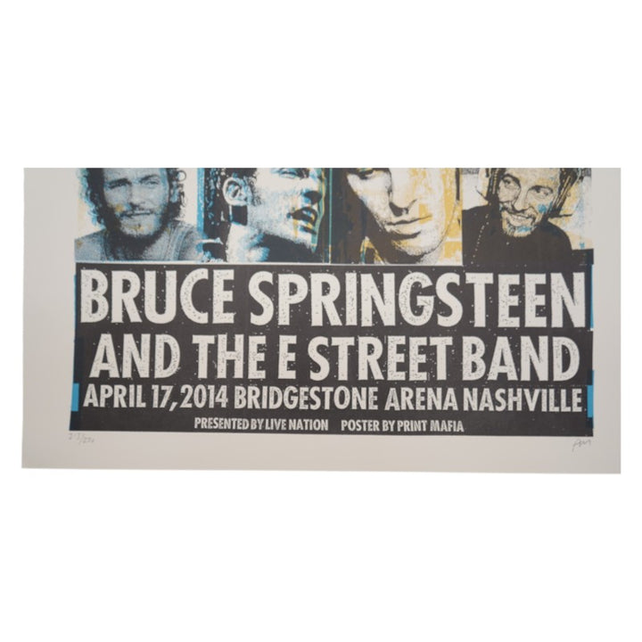 Bruce Springsteen & The E Street Band Nashville 2014 Print Mafia 16x20 Poster LE 213/220 4/17/2014