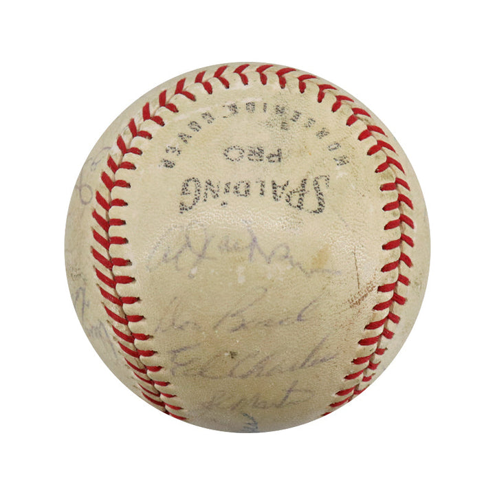 1968 New York Mets Team Signed 28 Signature Spalding OPL Baseball (JSA LOA)