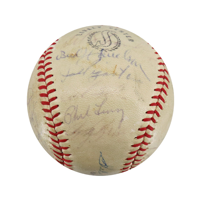 1968 New York Mets Team Signed 28 Signature Spalding OPL Baseball (JSA LOA)