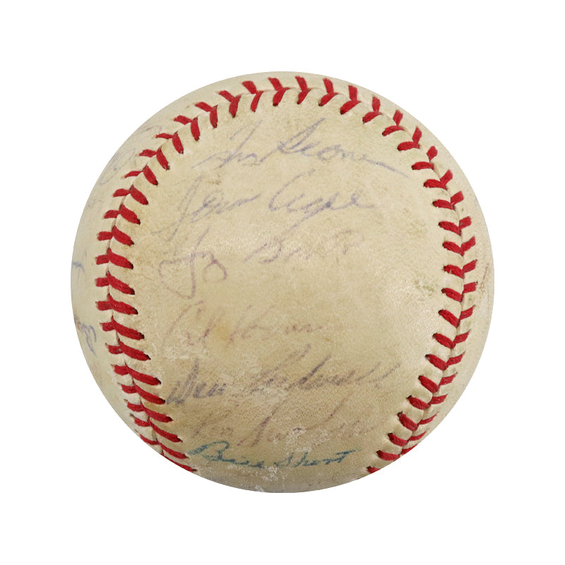 1968 New York Mets Team Signed 28 Signature Spalding OPL Baseball (JSA LOA)