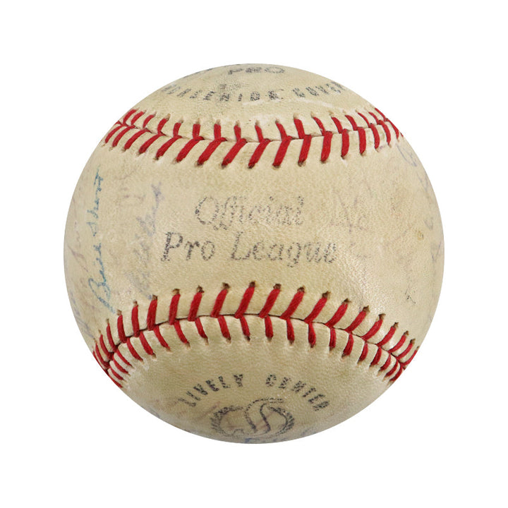 1968 New York Mets Team Signed 28 Signature Spalding OPL Baseball (JSA LOA)