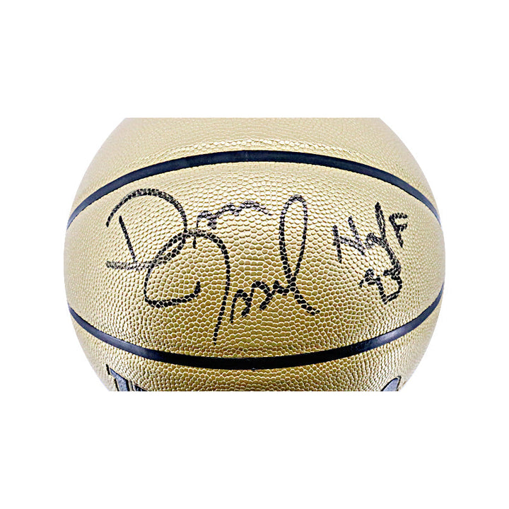 Dan Issel Denver Nuggets Autographed Signed Wilson Gold Edition Basketball (Schwartz Sports COA)