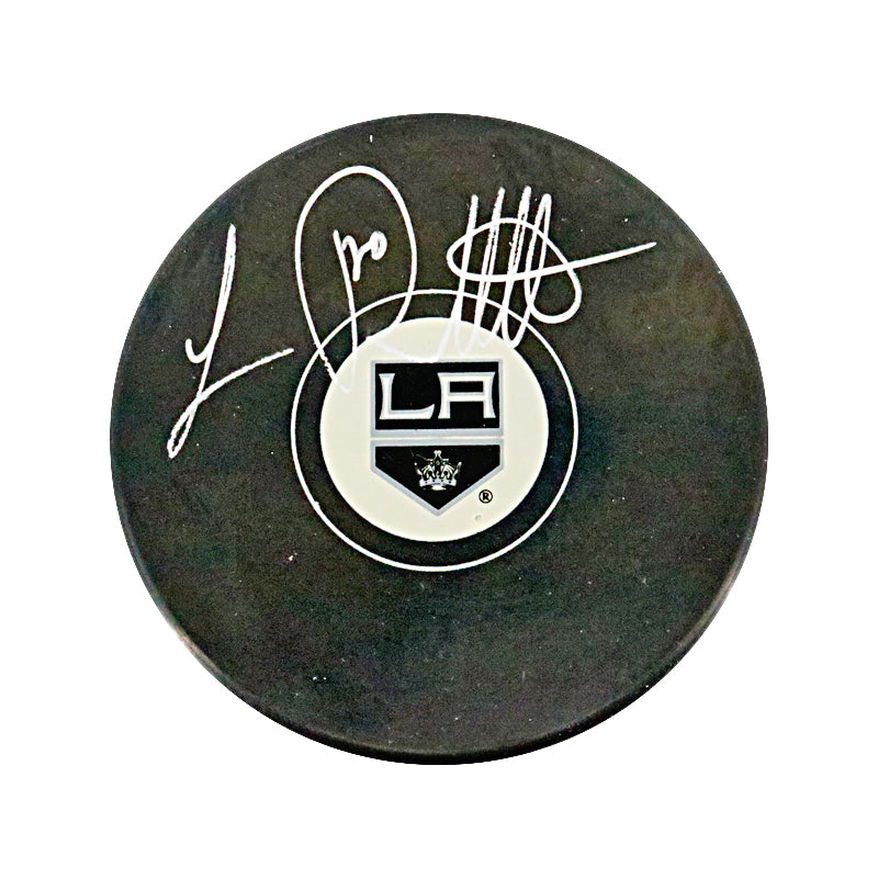 Luc Robitaille Los Angeles Kings Autographed Signed Logo Puck (CoJo Sport COA)