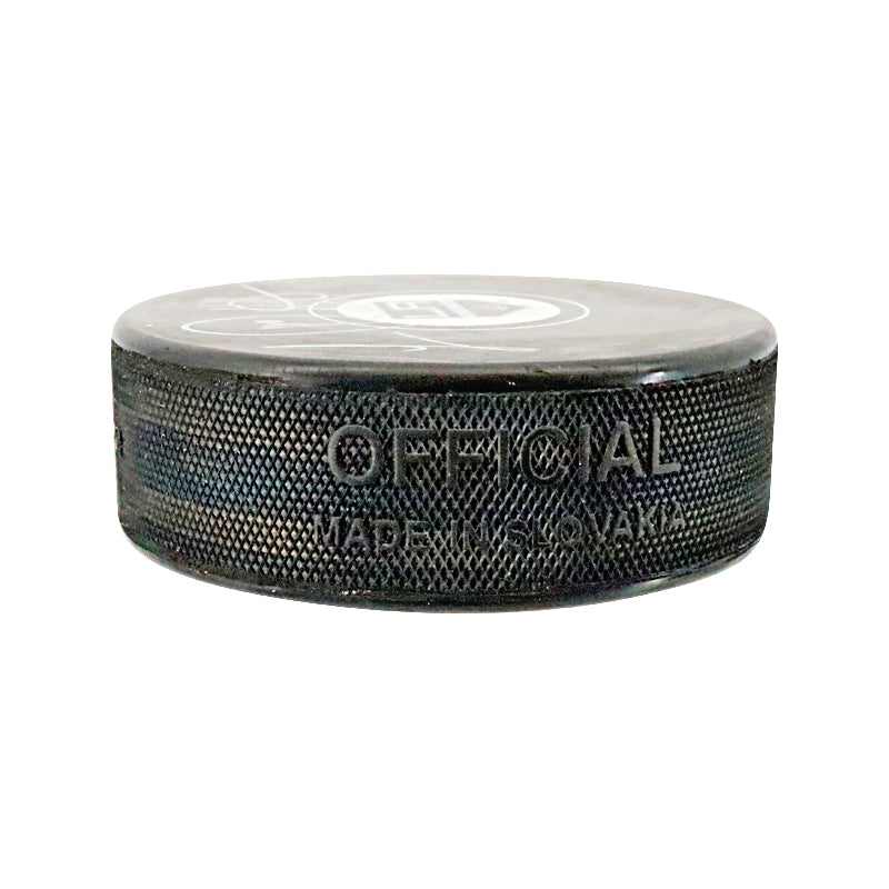 Luc Robitaille Los Angeles Kings Autographed Signed Logo Puck (CoJo Sport COA)