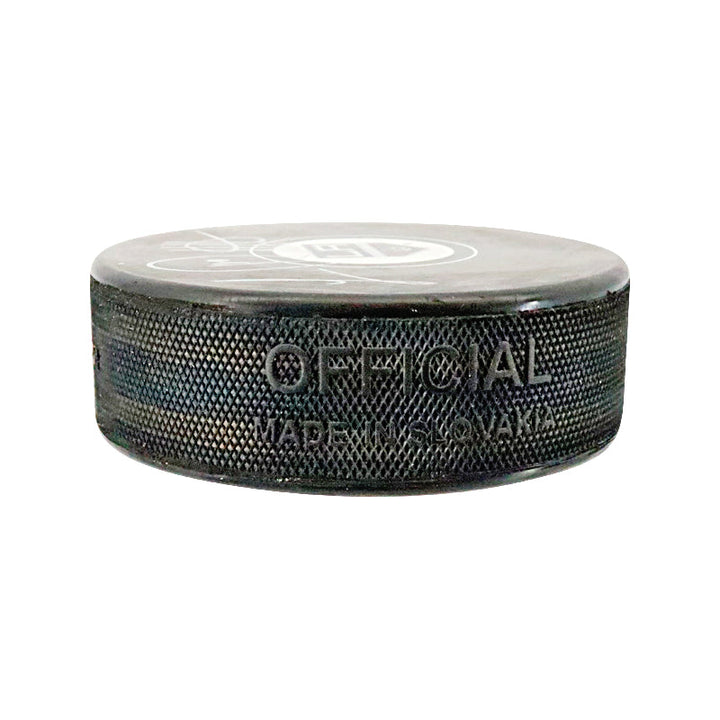 Luc Robitaille Los Angeles Kings Autographed Signed Logo Puck (CoJo Sport COA)
