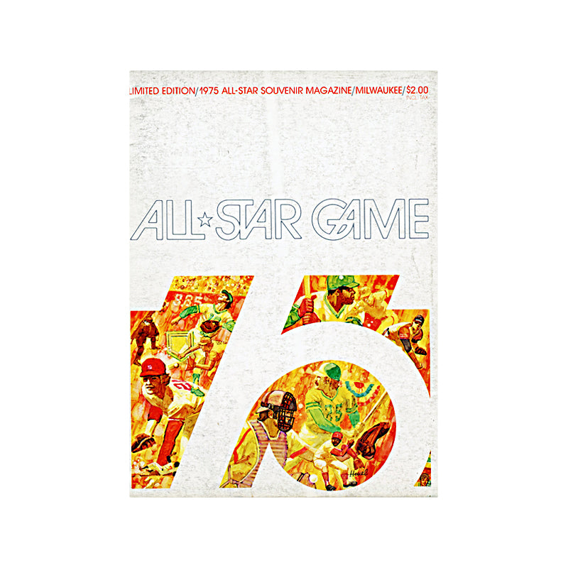 1975 Official Major League Baseball MLB All Star Game ASG Souvenir Program Magazine Milwaukee