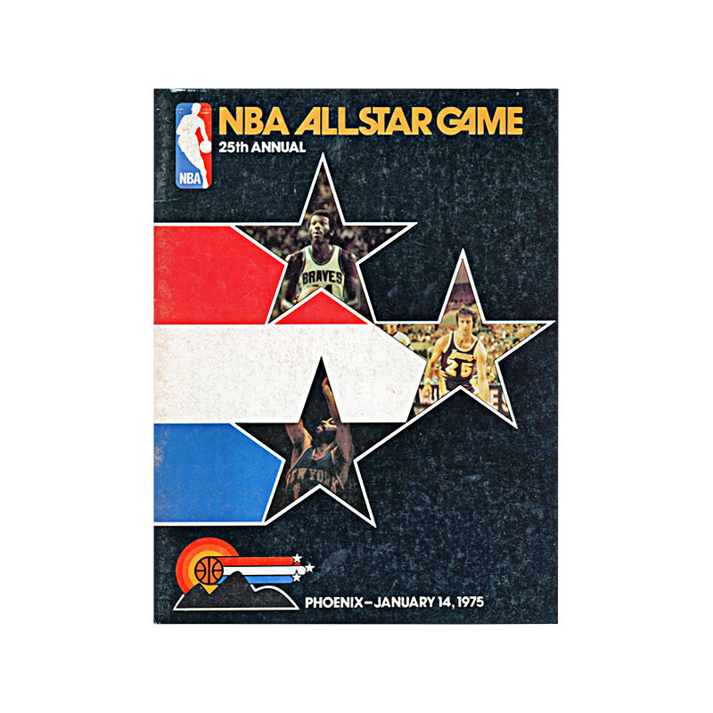 1975 Official NBA All Star Game ASG Souvenir Program Magazine Phoenix 25th Anniversary
