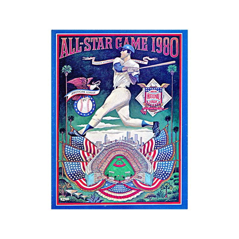 1980 Official Major League Baseball MLB All Star Game ASG Souvenir Program Magazine Los Angeles