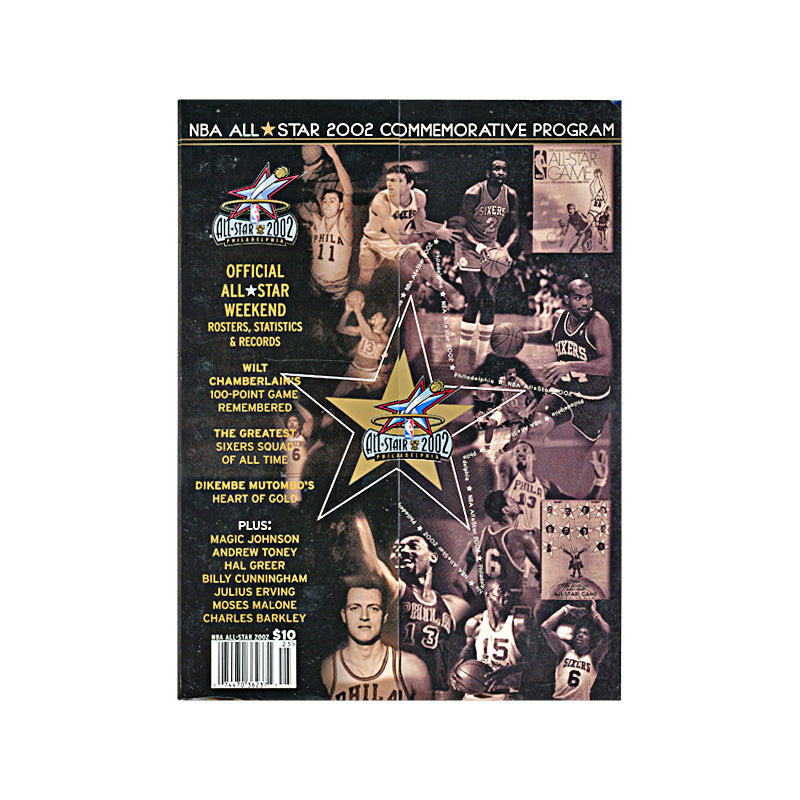 2002 Official NBA All Star Game ASG Souvenir Program Magazine Philadelphia