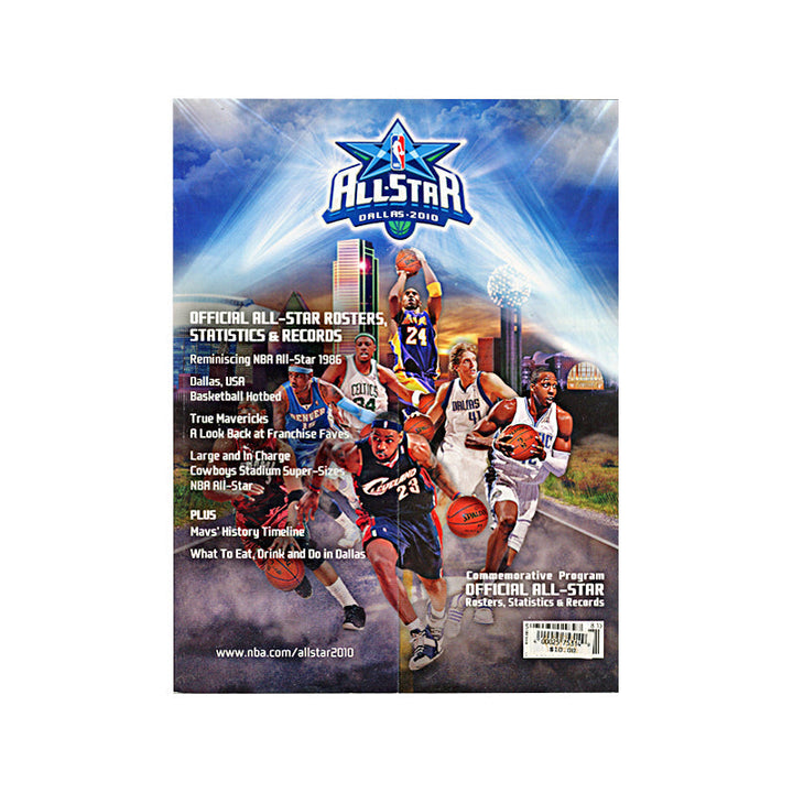 2010 Official NBA All Star Game ASG Souvenir Program Magazine Dallas