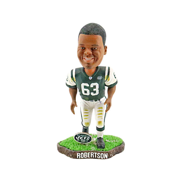 Dwayne Robertson New York Jets Bobblehead Forever Collectibles Legends of The Field Limited Edition #/5000