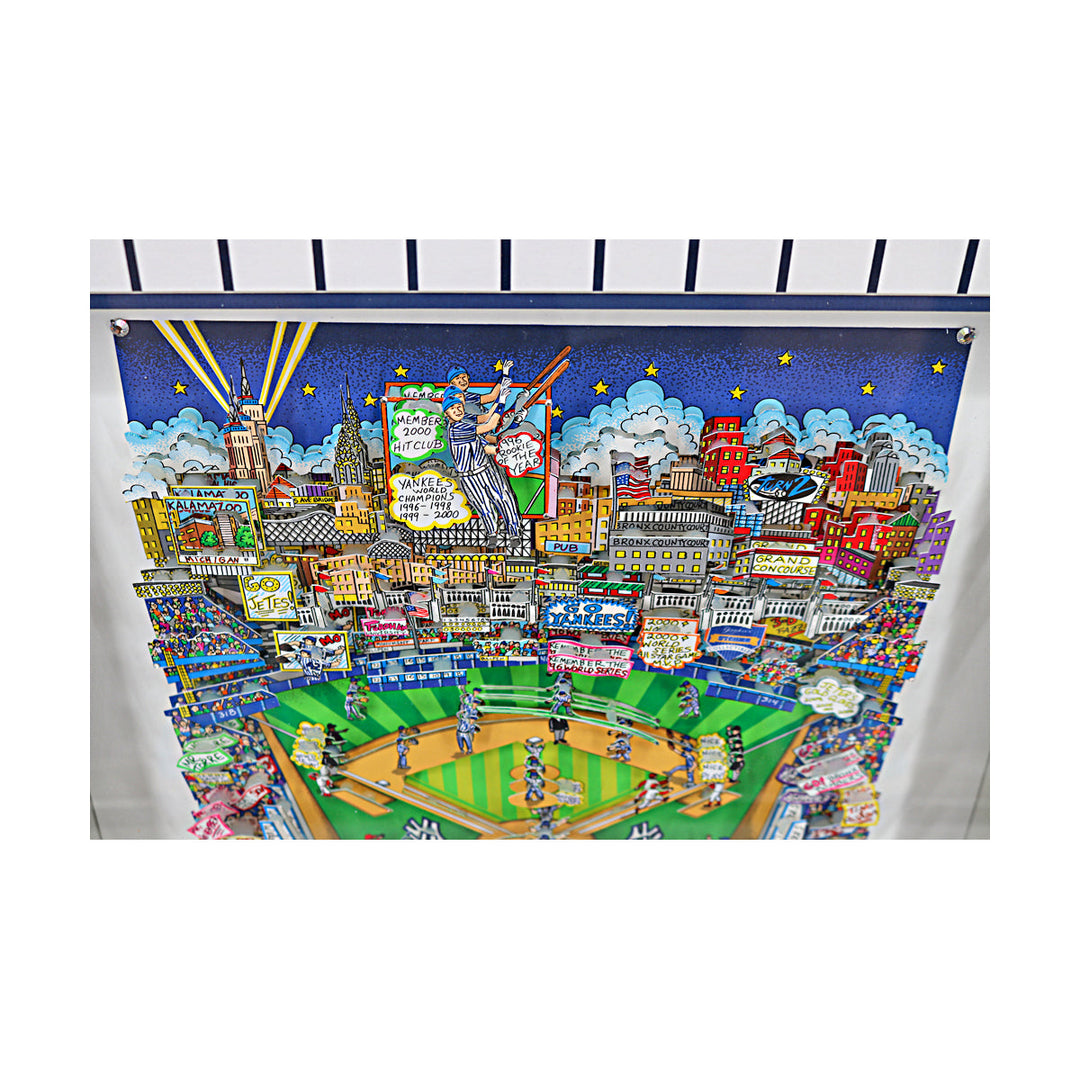 Derek Jeter New York Yankees Autographed Inscribed Charles Fazzino LE 2/2 (Steiner COA)