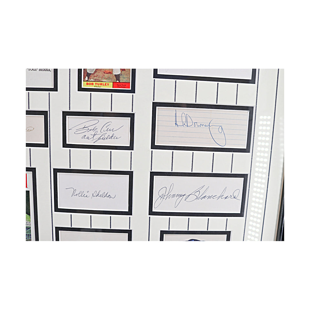 1961 Yankees Multi Cut Signature Collage New York Yankees Autographed Framed 33x42 (All American Collectibles)