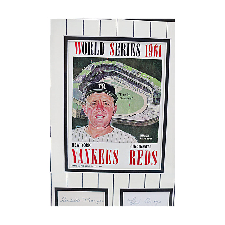1961 Yankees Multi Cut Signature Collage New York Yankees Autographed Framed 33x42 (All American Collectibles)
